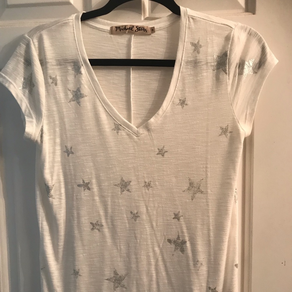 Michael Stars T-shirt with silver stars